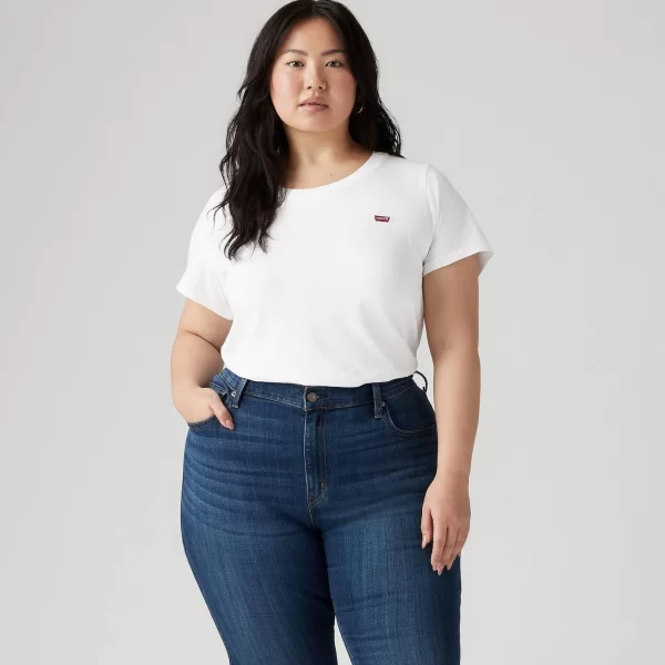 T-shirt μονόχρωμο - Λευκό