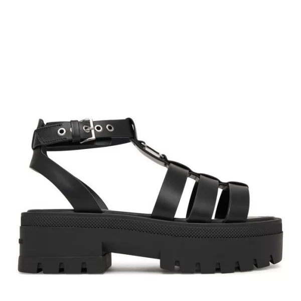 Γυναικεία Δερμάτινα Πέδιλα Μαύρα Tommy Jeans EN0EN02943-BDS