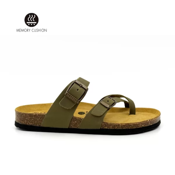 Γυναικεία Plakton Δερμάτινο Σανδάλι Nobuck2 181032 ΧΑΚΙ