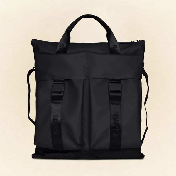 RAINS Trail Tote Bag W3 (Διαστάσεις: 46 x 42 x 2.5 εκ.) RNSAW2314360-01 Black