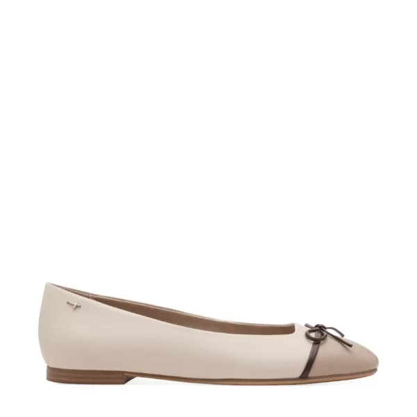 Γυναικείες μπαλαρίνες Tamaris 1-22137-46 430 μπεζ δέρμα