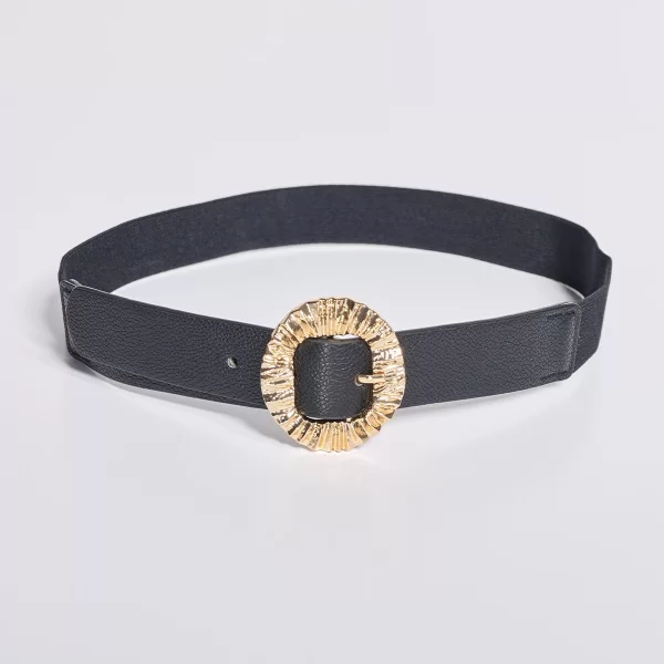 Ελαστική Ζώνη με Στρογγυλή Ανάγλυφη Αγκράφα