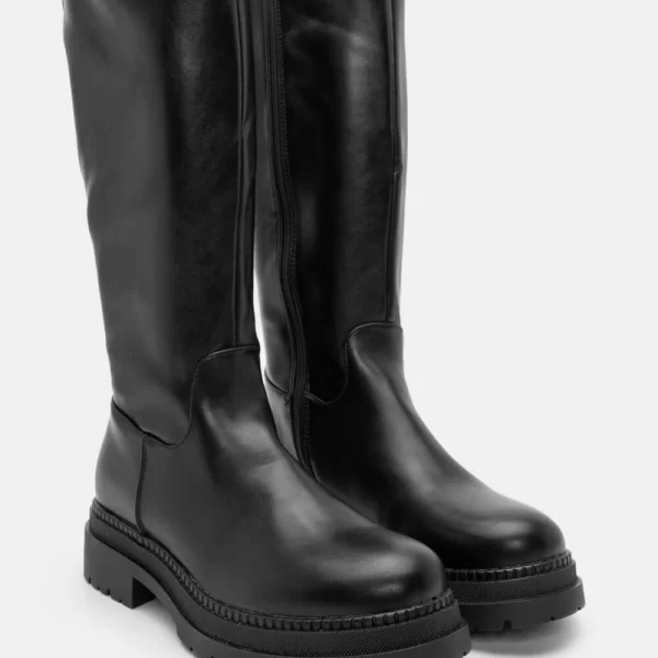 Μπότες με Τρακτερωτή Σόλα - Μαύρο