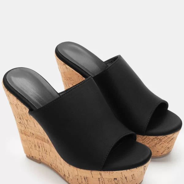 Πλατφόρμες με Σόλα Φελλό - Μαύρο