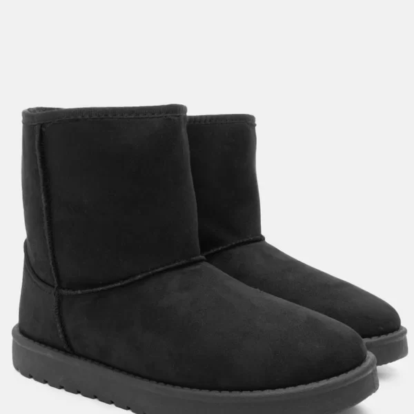 Μποτάκια με Εσωτερική Επένδυση Γούνας - Μαύρο