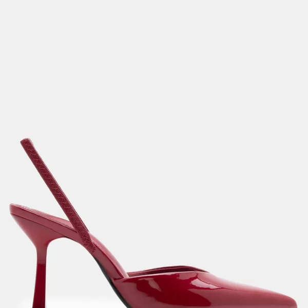 Γόβες Μυτερές με Λάστιχο - Μπορντό-Λουστρίνι