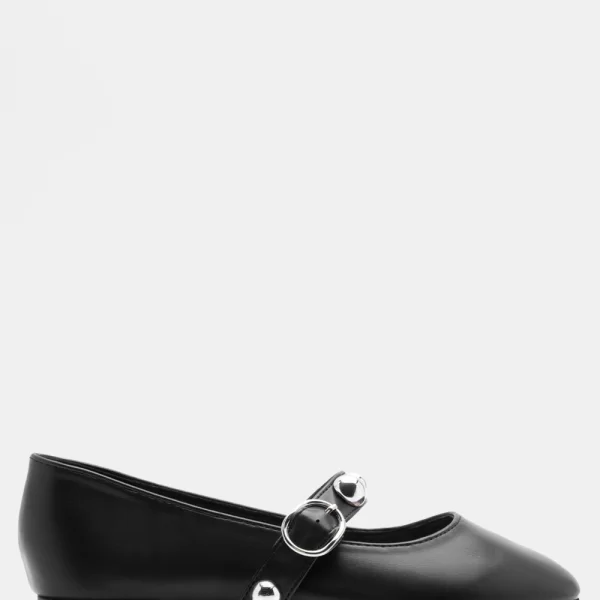 Μπαλαρίνες με Λουράκι από Διακοσμητικά Τρούκς - Μαύρο