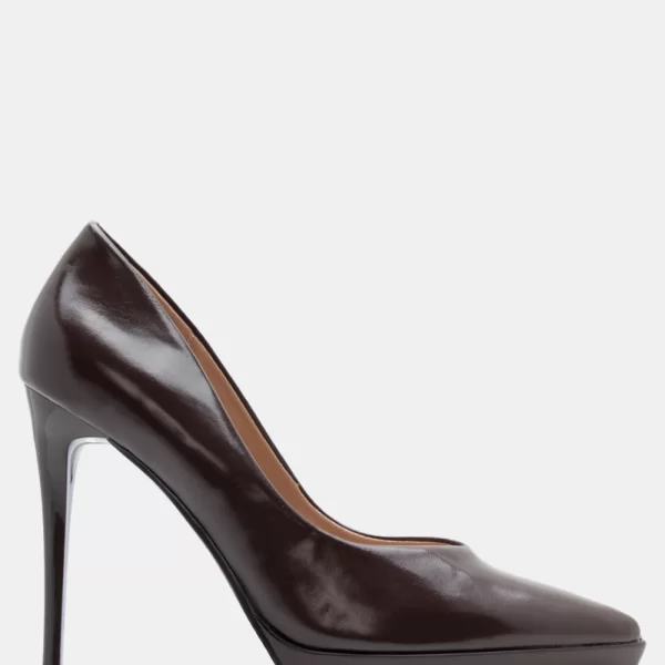 Γόβες Μυτερές Μονόχρωμες - Καφέ