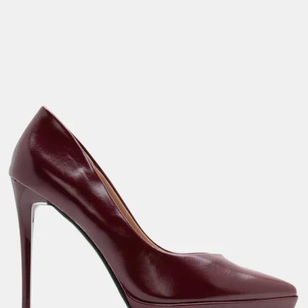 Γόβες Μυτερές Μονόχρωμες - Μπορντό