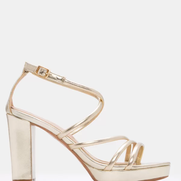 Πέδιλα με Πολλαπλά Λουράκια - Χρυσό