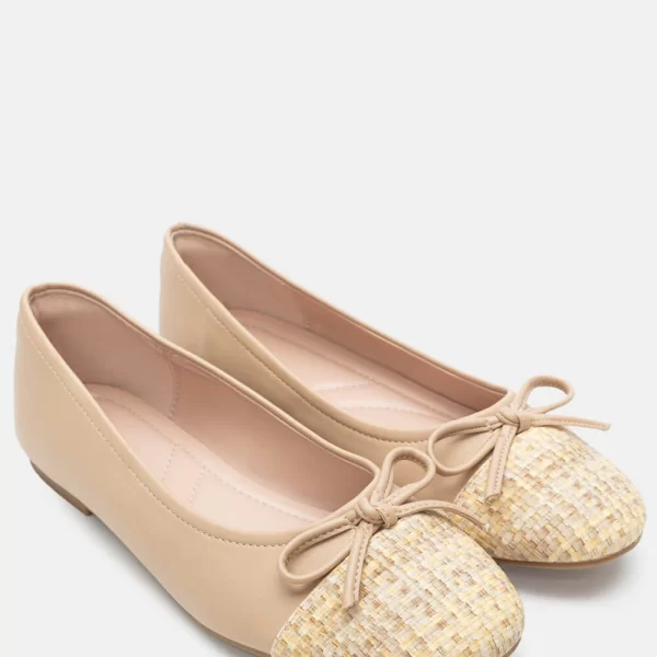 Μπαλαρίνες με Διακοσμητικό Φιόγκο - Μπεζ