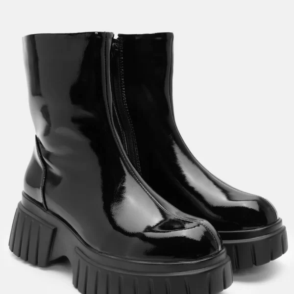 Μποτάκια Λουστρίνι Δίσολα - Μαύρο