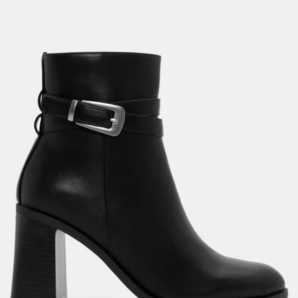 Μποτάκια με Χιαστί Λουράκια - Μαύρο