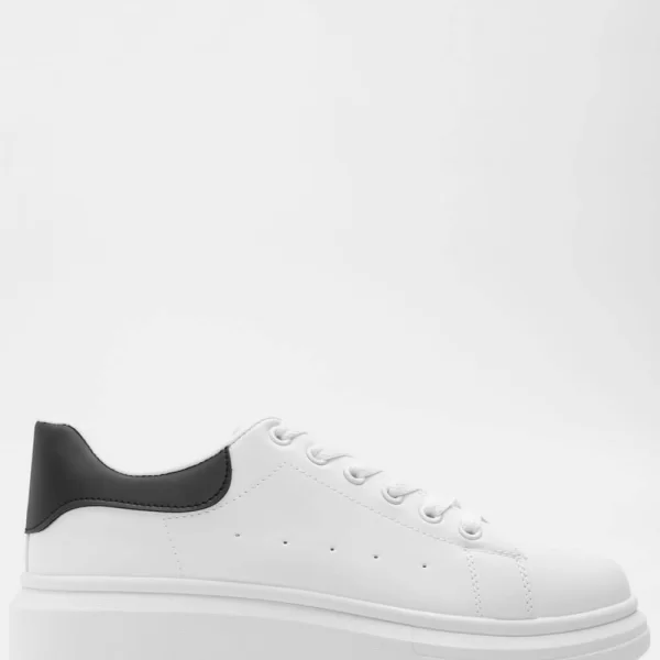 Sneakers Δίσολα - Άσπρο+Μαύρο