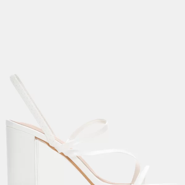 Mules με Πολλαπλά Λουράκια - Λευκό