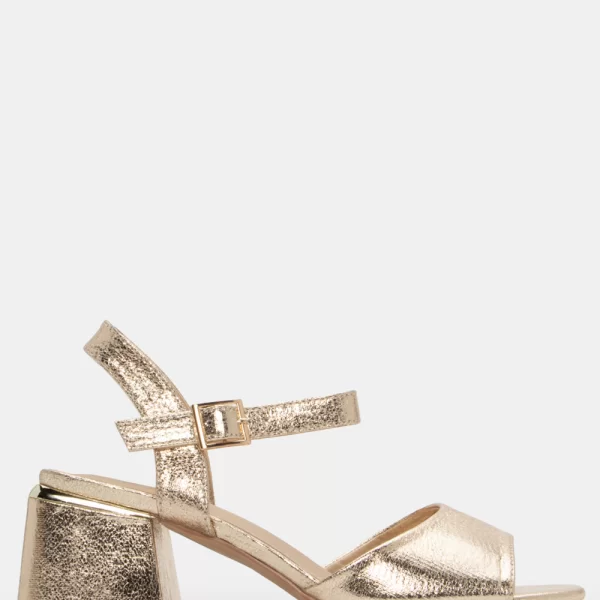 Πέδιλα με Μεταλλική Λεπτομέρεια - Χρυσό