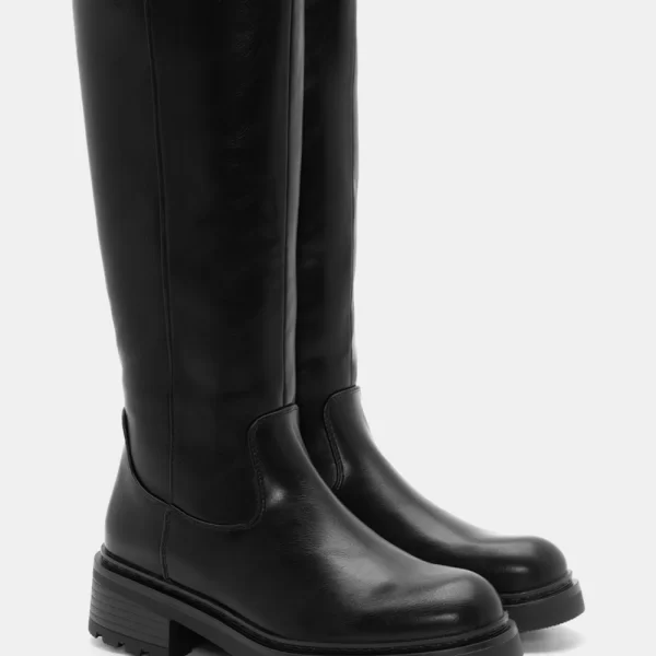 Μπότες με Τρακτερωτή Σόλα - Μαύρο