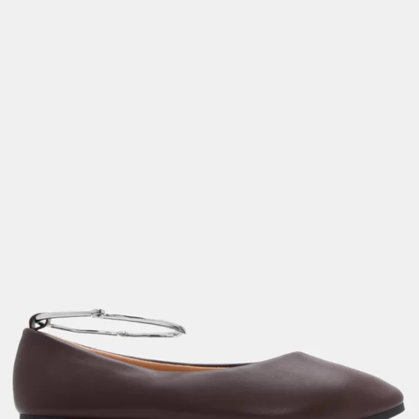 Μπαλαρίνες με Διακοσμητική Αλυσίδα - Καφέ