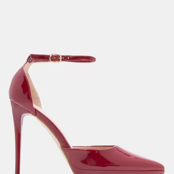 Γόβες Μυτερές με Μπαρέτα - Μπορντό-Λουστρίνι