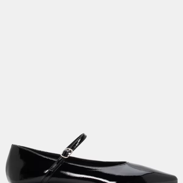 Γοβάκια με Λουράκι - Μαύρο-Λουστρίνι