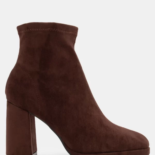 Μποτάκια Αστραγάλου με Φιάπα - Καφέ Σκούρο