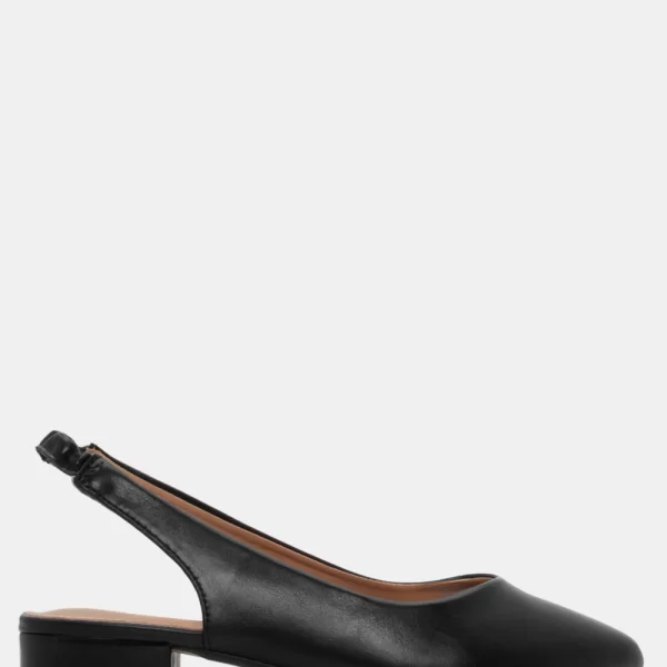Γοβάκια Slingback με Λάστιχο - Μαύρο