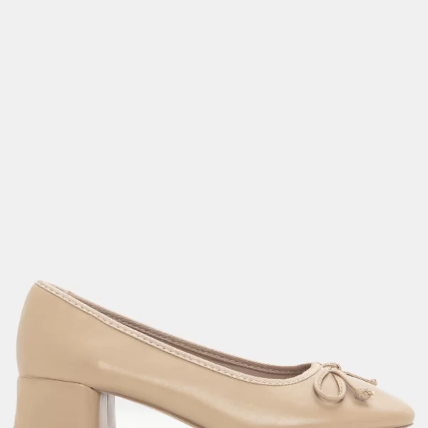 Γόβες με Διακοσμητικό Φιόγκο - Μπεζ