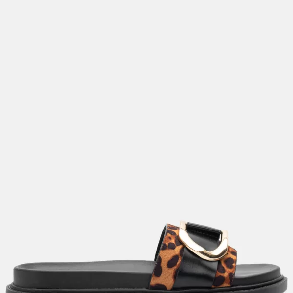 Σανδάλια Flatform Διακοσμητική Τόκα - Animal Print