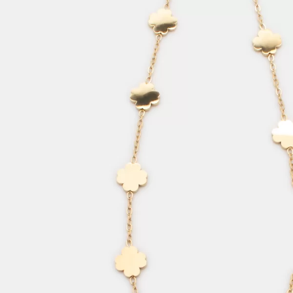 Βραχιόλι με Τετράφυλλα Τριφύλλια - Χρυσό