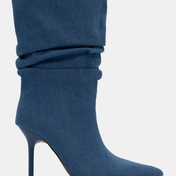 Μπότες Jean με Σούρες - Μπλε