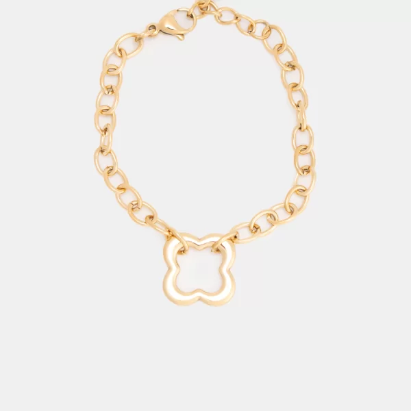 Βραχιόλι Αλυσίδα με Σχέδιο - Χρυσό