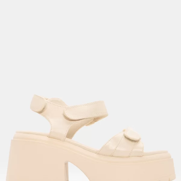 Πλατφόρμες με Λουράκια Scratch - Μπεζ