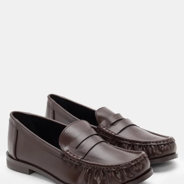 Μοκασίνια Μονόχρωμα - Καφέ Σκούρο