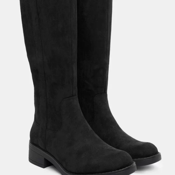 Μπότες με Ραφή στο Πλάι - Μαύρο
