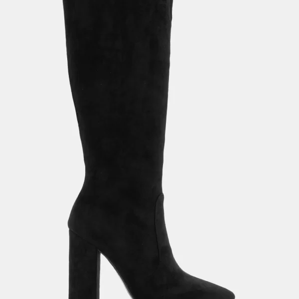 Μπότες Μυτερές με Τακούνι - Μαύρο