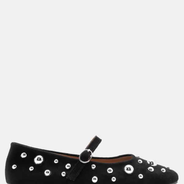 Μπαλαρίνες με Διακοσμητικά Τρούκς - Μαύρο