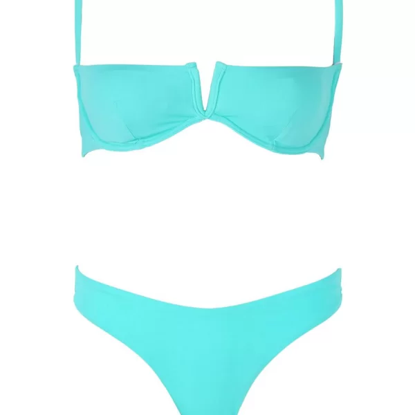 Μαγιό Σετ Μπικίνι με V και Μπανέλα - Βεραμάν