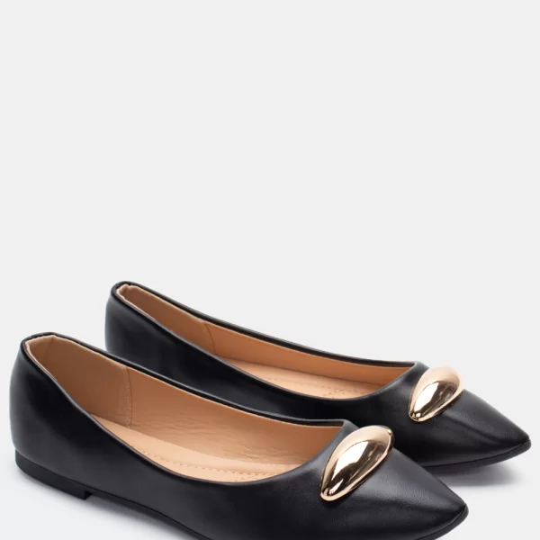 Μπαλαρίνες με Διακοσμητικό - Μαύρο