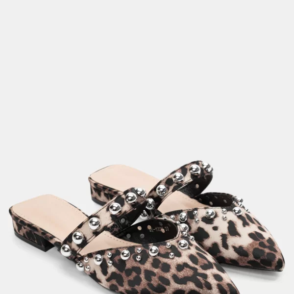 Mules Μυτερά με Τρουκς - Animal Print