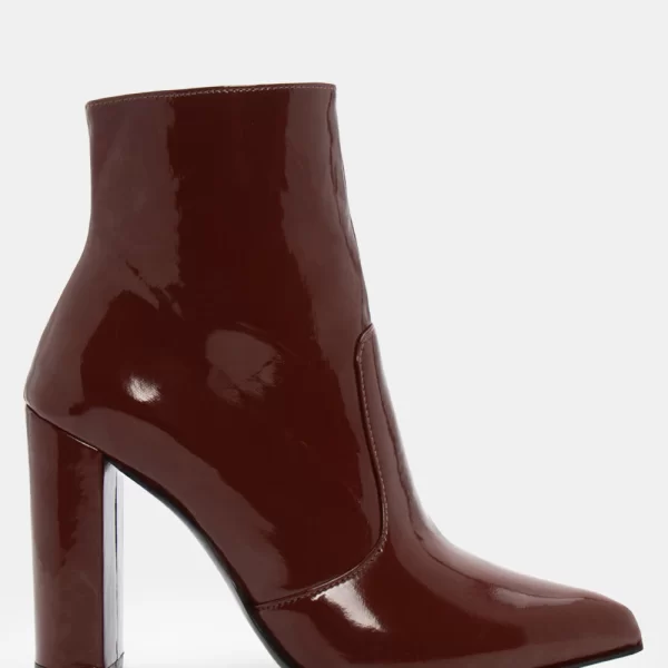 LUIGI DESIGN - Μποτάκια Αστραγάλου Μυτερά - Καφέ Σκούρο