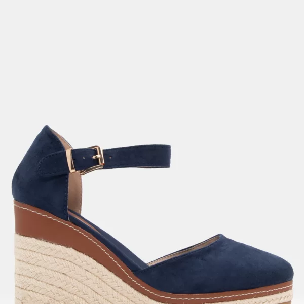 Πλατφόρμες Εσπαντρίγιες με Μπαρέτα - Μπλε Σκούρο