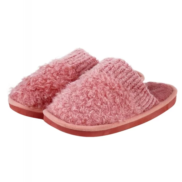 Γυναικεία παντόφλα δίχρωμη εσωτερική επένδυση ΡΟΖ