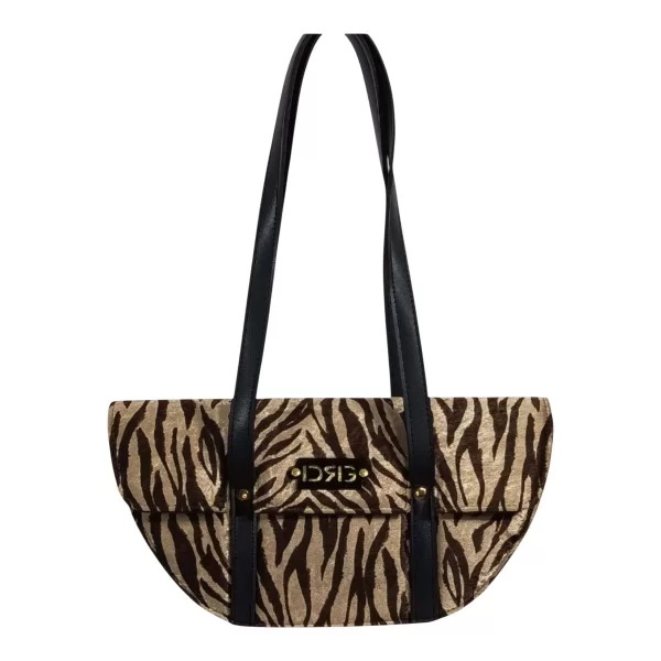 De Raggi Γυναικείες Τσάντες Ωμού Zebra Icon 25924-1202 Μαύρο-Ζεβρά