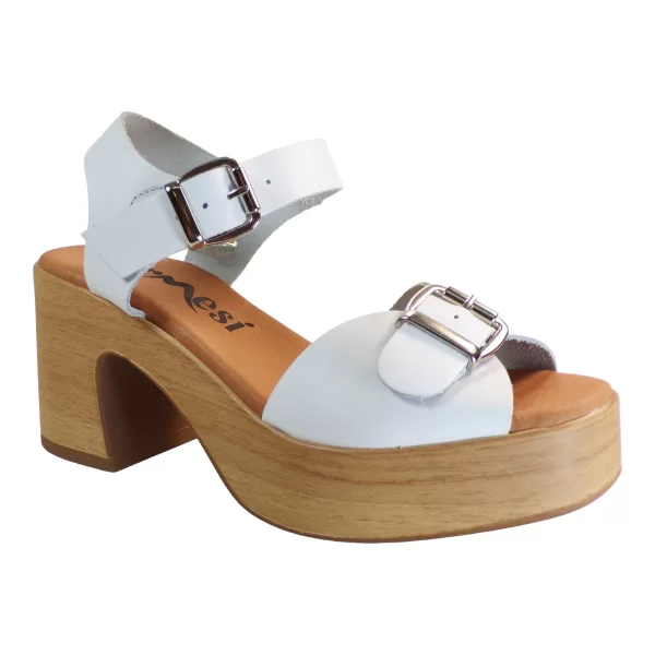 CARMESI Γυναικεία Παπούτσια Ανατομικά Δερμάτινα 24041 Λευκό