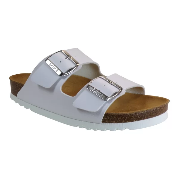 Scholl Γυναικεία Σανδάλια Ανατομικά Δερμάτινα JOSERHINE F30044-1065 Λευκό