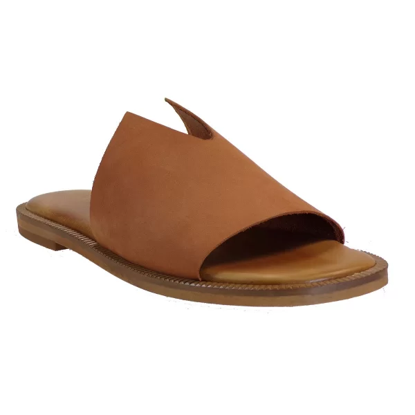 Fratelli Robinson Γυναικεία Παντόφλες 6319 Ταμπά Καστόρι Δέρμα