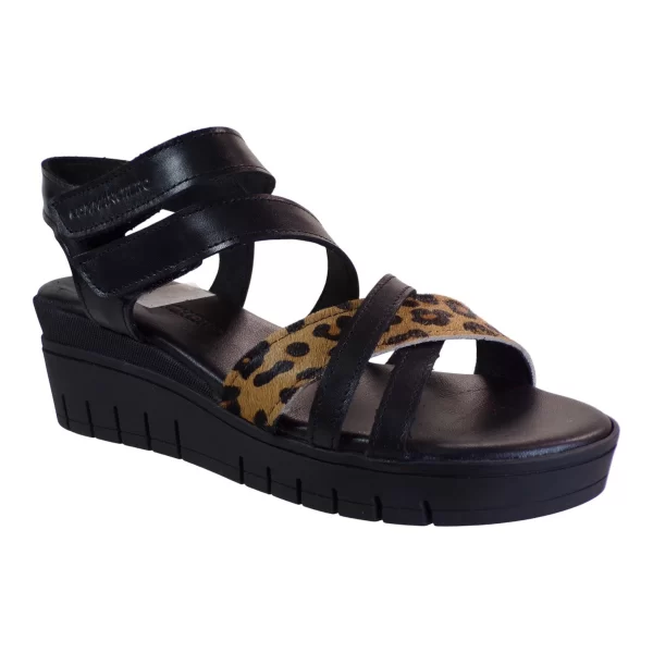 Commanchero Γυναικεία Πέδιλα 51326-721 Μαύρο Δέρμα