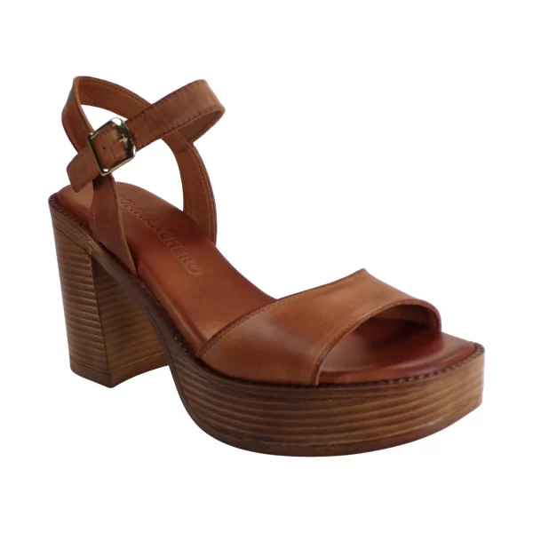 Commanchero Γυναικείες Πέδιλα 51012-726 Ταμπά Δέρμα