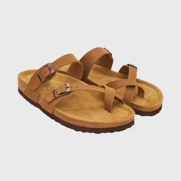 Γυναικεία δερμάτινα σανδάλια