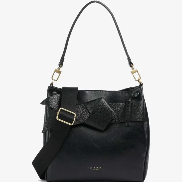 TED BAKER SSONIA Knot Bow Shoulder Bag 282319-BLACK Black